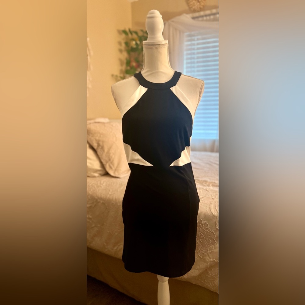 Black and white size medium party dress